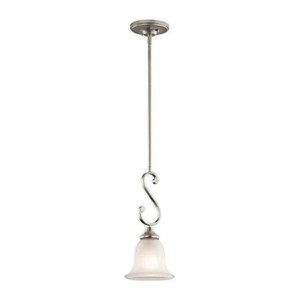 lot 66 image: Kichler 43162NI Monroe Pendant Brushed Nickel Light