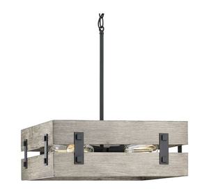 lot 125 image: BIG $$$ LOT - NEW - Progress Lighting Hemsworth 4 Light 18 Wide Pendant Model P500277-031