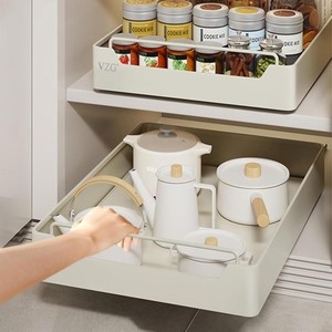lot 215 image: VZG 8 x 16.9 x 2 Pull Out Drawer Organizer - NIB