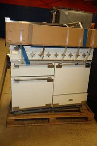 lot 83 image: Aga Elise 48 dual fuel range in ivory, model AEL48DFIVY