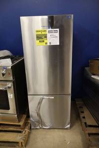 lot 115 image: Fisher & Paykel refrigerator model RF1358RPX6 (dent)