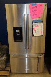 lot 118 image: Kitchen Aid RefrigeratorFreezer, see photos model KRFC704SS