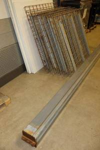 lot 320 image: Steel industrial shelf