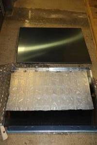 lot 55 image: Two Stainless steel side panels - 30.5 x 22.25 each