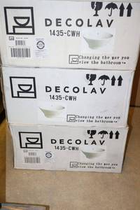 lot 366 image: Decolav sink, model 1435 - CWH (3 boxes)