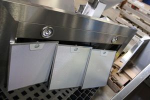 lot 285 image: Faber range hood, model CLAS36SS600