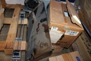 lot 349 image: Misc. parts Ice maker kit, frig parts, Kitchen Aid model  UXB1200DYS  E2-50 (blower fan)