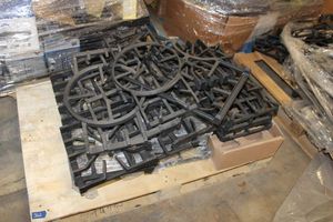 lot 362 image: Misc. Cast iron range top grids