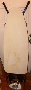 lot 11 image: Ironing board and iron