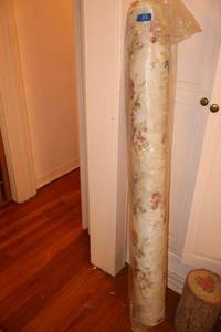lot 23 image: Roll of upholstery fabric  56w