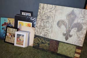 lot 111 image: Wall art prints and canvas art - includes Marvels Civil War print and Cindy Norris limited edition