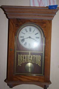 lot 140 image: Regulator wall clock