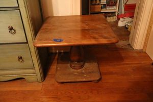 lot 99 image: Wooden side table