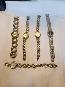 lot 39 image: Selection of 5 ladies watches - NY&C, Geneva - 1 needs band repaired