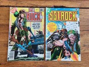 lot 11 image: Vintage Collectible DC Comic - SGT. Rock #316 and 328