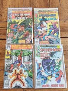 lot 79 image: Vintage Collectible Marvel Comic - Spider-Man #208 and - Team ups...Iron Man #51,...Ms. Marvel#62, ....Moon Knight, Iron Fist, Power-Man, DareDevil#4