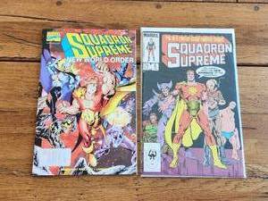 lot 81 image: Vintage Collectible Marvel Comic - Squadron Supreme - #6 and Squadron Supreme New World Order