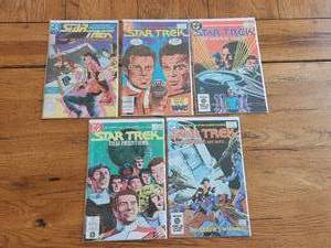 lot 84 image: Vintage Collectible DC Comic - Star Trek - #6, 7, 8, 9 and Star Trek Next Generation - #3