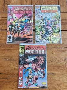 lot 113 image: Vintage Collectible Marvel Comic - Strikeforce Morituri - #3, 4, 16