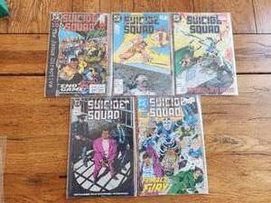 lot 114 image: Vintage Collectible DC Comic - Suicide Squad - #30, 32, 33, 35, 39
