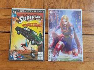 lot 116 image: Vintage Collectible DC Comic - SuperGirl - #685 and SuperGirl 39 Variant cover