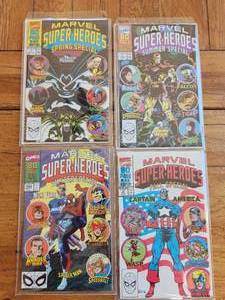 lot 117 image: Vintage Collectible Marvel Comic - Super Heroes - Spring, Summer, Winter, and Fall specials
