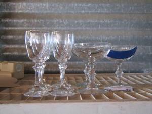 lot 42 image: small wine glasses