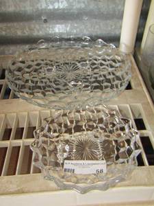 lot 58 image: crystal platters