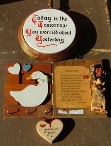 lot 78 image: wooden wall dcor