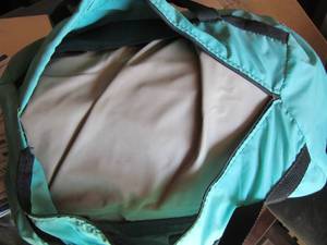 lot 82 image: rio vista rehabilitation hospital bag with blow up bed ( I think)