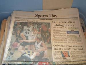 lot 107 image: sports day newspapers mostly 1995