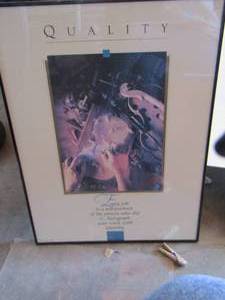 lot 89 image: quality framed poster