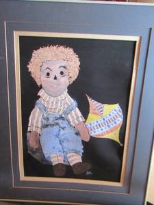 lot 90 image: doll art by c. butler