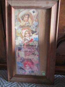lot 142 image: framed doll art
