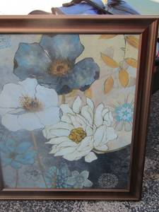 lot 181 image: framed flower art