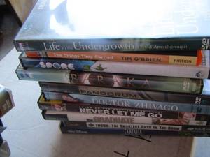 lot 212 image: dvd and vhs tape lot
