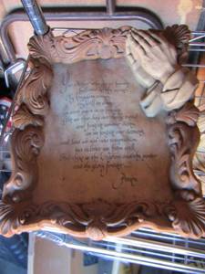 lot 213 image: prayer framed wall art