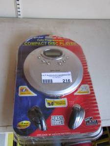 lot 216 image: compact disc player bass boost
