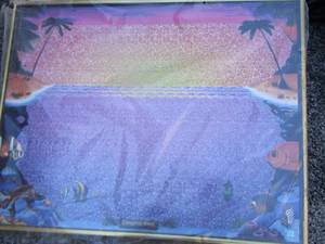 lot 221 image: calypso reef framed fish art