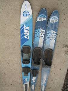 lot 241 image: qty 3 ep XR7 ltd skiis