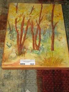 lot 262 image: painted tree branch art