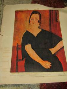 lot 271 image: mme, amedee with cigarette amedeo modigliani print