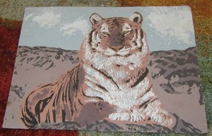 lot 319 image: DAN KRIVOSHIA  Tiger painting