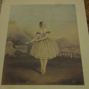 lot 304 image: IMAGE  IS A PRINT OF ITALIAN BALLERINA  FANNY CERRITO