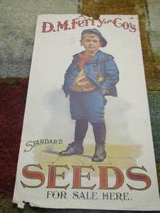 lot 287 image: D.M.FERRY AND COS SEEDS FOR SALE HERE POSTER