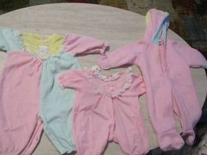 lot 26 image: pink and blue baby clothes various sizes