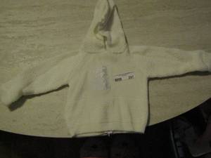 lot 297 image: VINTAGE QUILTEX HOODED SWEATER  - 9 MO.