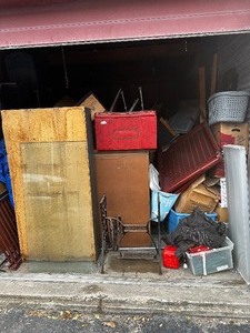 lot 3 image: STORAGE UNIT -NON LIEN - ALL CONTENTS (EXCEPT- 2 WOODEN CRATES, SHELVING & WORK BENCH)  12 X 20 FULL