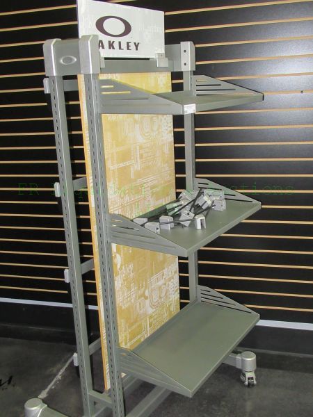 lot 15 image: Oakley commercial rolling display rack