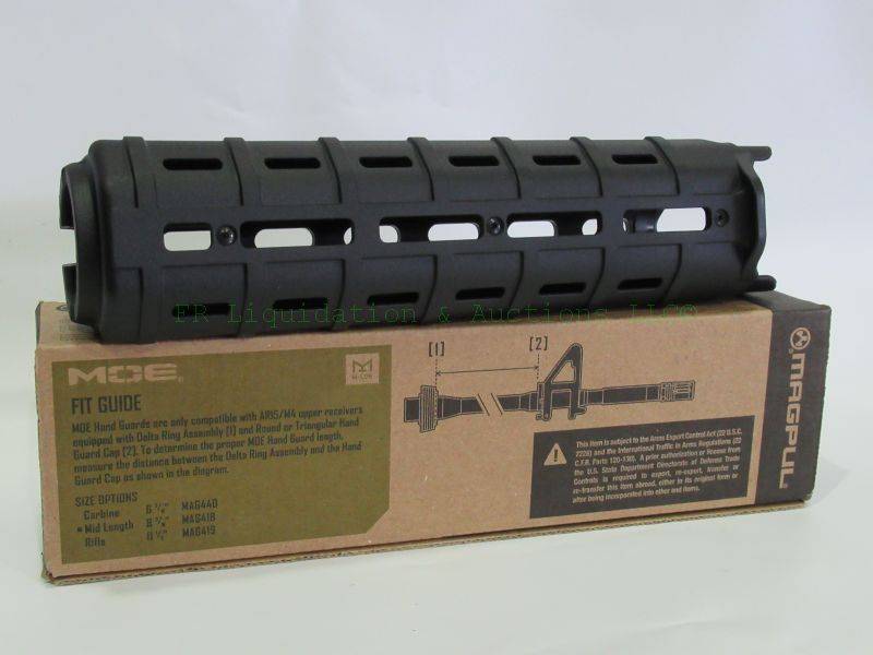 lot 48 image: NEW in box Magpul AR-15 MOE M-LOK Handguard Rifle Length Polymer black